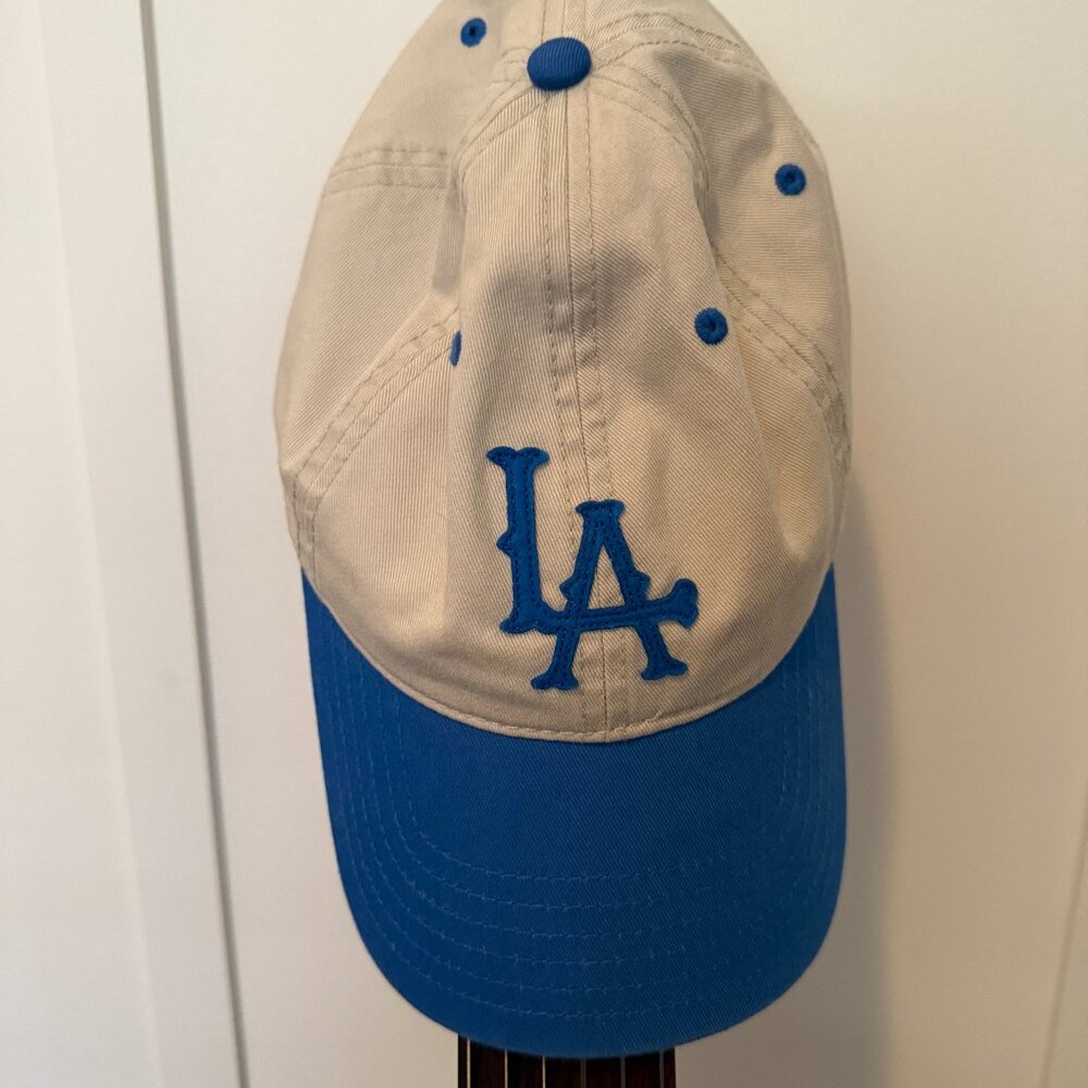 Los Angeles Dodgers Adjustable Baseball Cap – Blue & Tan - Picture 1 of 3